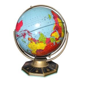 Vintage Educational Desk Globe Planets Solar System Model Table Top